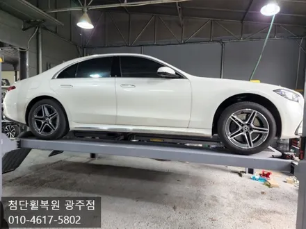 벤츠 S클래스 순정 19인치 다이아몬드컷팅휠복원 / 광주 광산구