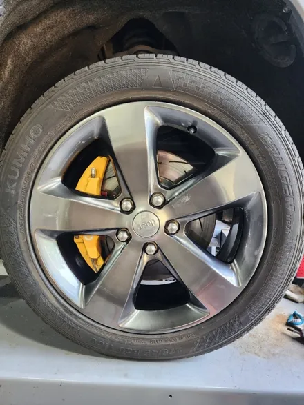 광주휠복원 휠수리 첨단휠복원JEEP 20인치 블랙크롬휠복원 / 광주 광산구