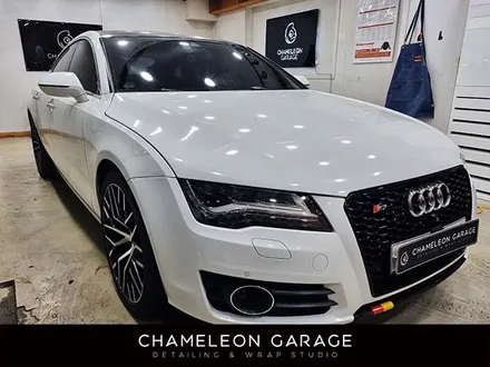 카멜레온게러지[Audi A7 사틴화이트 전체랩핑] 노원광택,PPF,디테일링,노원랩핑,랩핑,유리막코팅,노원세차,부분랩핑,사이드데칼,사이드스컷,디퓨저,디퓨저 랩핑 / 서울 노원구