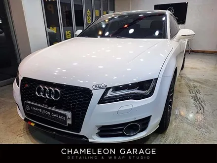 카멜레온게러지[Audi A7 사틴화이트 전체랩핑] 노원광택,PPF,디테일링,노원랩핑,랩핑,유리막코팅,노원세차,부분랩핑,사이드데칼,사이드스컷,디퓨저,디퓨저 랩핑 / 서울 노원구