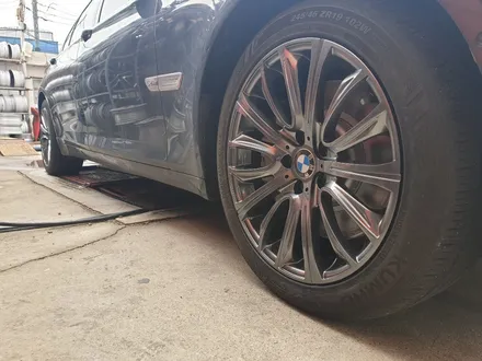 대구 자동차 휠도색-[BMW7 19인치휠 고스트크롬 색상 휠복원]휠수리, 대구 자동차 휠 / 대구 동구 동호동