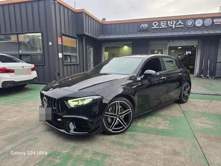 대구 자동차 휠복원 휠도색 휠수리 - [벤츠 A45 AMG 순정 19인치 휠 다이아몬드 컷팅 블랙유광 투톤 휠 복원] 대구 자동차 휠 / 대구 동구 동호동