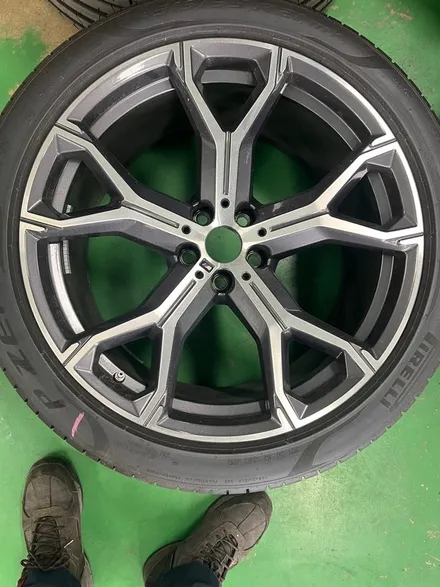 대구 자동차 휠복원 휠도색 휠수리 - [BMW X5 순정 21인치 휠 블랙유광 색상 휠복원] 대구 자동차 휠 / 대구 동구 동호동