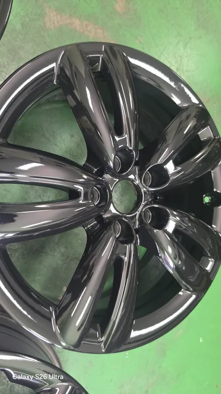 대구 자동차 휠복원 휠도색 휠수리 - [BMW 미니 쿠퍼 순정 17인치 블랙유광 휠복원] 대구 자동차 휠 / 대구 동구 동호동