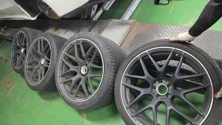 대구 자동차 휠복원 휠도색 휠수리 - [벤츠 63GT S 순정 21인치 블랙폴리쉬 휠복원] 대구 자동차 휠 / 대구 동구 동호동
