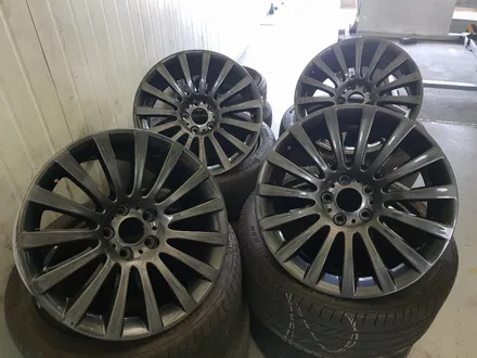 대구자동차휠복원-[BMW7 순정19인치휠 건메탈색상 휠도색]휠수리 대구 자동차 휠 / 대구 동구 동호동