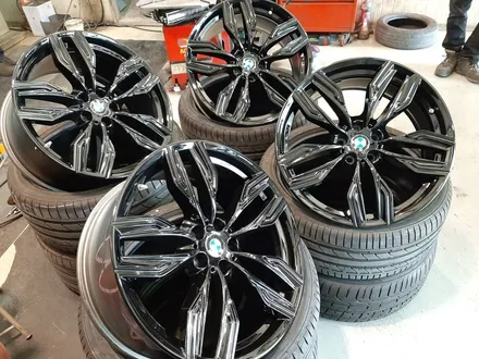 대구 휠수리-[BMW M760Li 순정휠 블랙유광 색상 휠도색]휠복원/대구 자동차 휠 / 대구 동구 동호동
