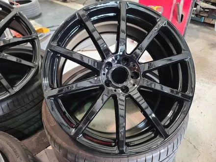대구 휠복원-[벤츠 S63 AMG 순정휠 블랙유광 색상 휠도색]휠수리/대구 자동차 휠 / 대구 동구 동호동