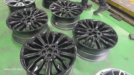 대구 자동차 휠복원 휠도색 휠수리 - [KIA K7 순정 19인치 블랙유광 휠복원] 대구 자동차 휠 / 대구 동구 동호동
