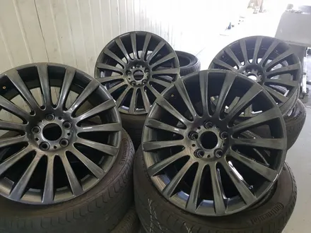대구자동차휠복원-[BMW7 순정19인치휠 건메탈색상 휠도색]휠수리 대구 자동차 휠 / 대구 동구 동호동