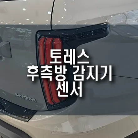 토레스 자동차 후측방 경보 장치 측후방 레이더 감지기 센서 장착 작업 / 부산 금정구 부곡동