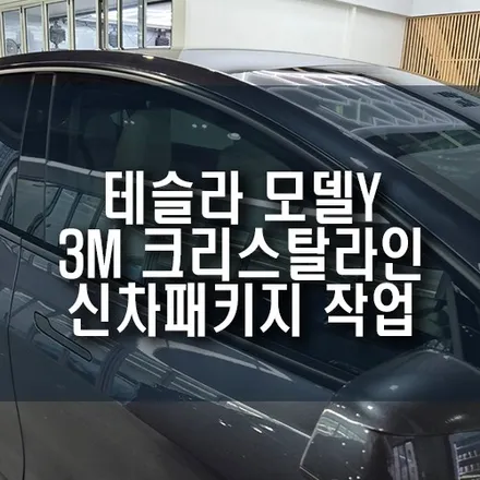테슬라 모델Y 썬팅,PPF,유리막,실내 관리까지 한 번에 끝내는 신차 패키지 작업! / 부산 금정구 부곡동