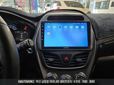 스파크 카나로Q 안드로이드올인원 AHD 후방카메라 모니터 연결 작업 / 부산 금정구 부곡동
