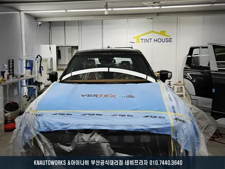 무쏘 차량 글라스틴트 선셋 신차 썬팅 깔끔하게 시공 완료! / 부산 금정구 부곡동