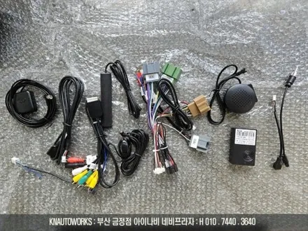 쉐보레 경차 스파크 안드로이드 올인원 네비게이션 매립 후 후방카메라 설치 / 부산 금정구 부곡동