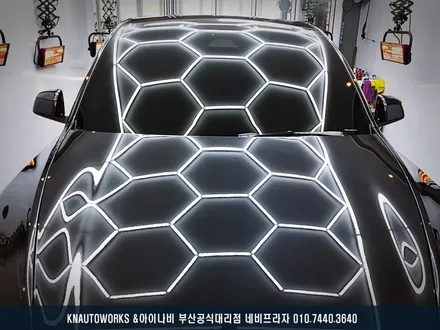 테슬라 모델Y 유리막 코팅, 유리 발수 코팅, 타이어 코팅 작업 / 부산 금정구 부곡동
