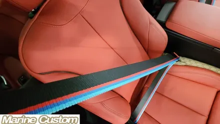 [대구컬러안전벨트][마린커스텀]BMW 330i M라인 벨트교체 / 대구,구미