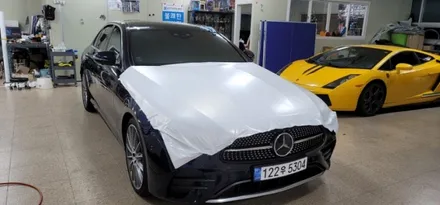 benz E350 amg-line 전체랩핑 하다 뒈질뻔!!!!아이고 허리야!!!! / 대구,구미