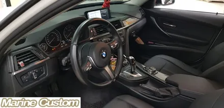 [대구랩핑][[BMW320D]실내 우드 카본5D로 랩핑 / 대구,구미