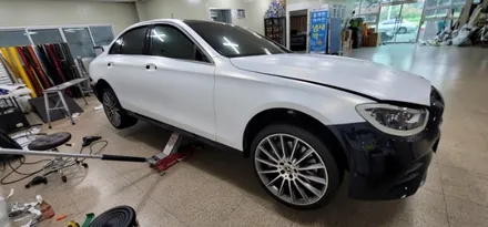 benz E350 amg-line 전체랩핑 하다 뒈질뻔!!!!아이고 허리야!!!! / 대구,구미