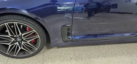 스팅어 크롬몰딩라인 랩핑으로 완벽히 복원! 세차할때마다 스트레스 받으시죠? / 대구,구미