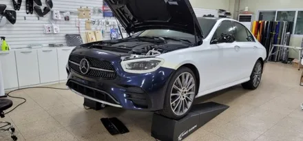 benz E350 amg-line 전체랩핑 하다 뒈질뻔!!!!아이고 허리야!!!! / 대구,구미