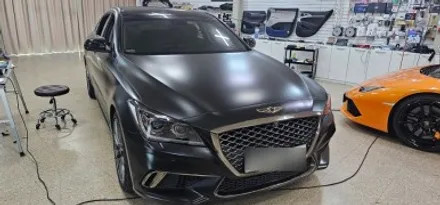 제네시스 G80(DH) 랩핑(루프스킨) 하고나서 관리못하믄 요래됩니데이~~ / 대구,구미