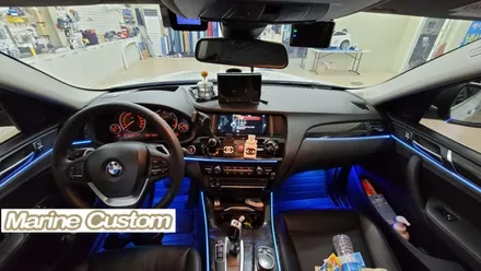 BMW3GT 실내 노출형RGB엠비언트 시공 / 대구,구미