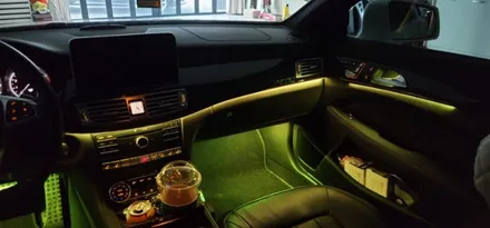 벤츠 CLS63AMG 순정엠비언트 이거 왜이래? 구형차는 신형차처럼 색상 여러개로 못바꿋나?? / 대구,구미