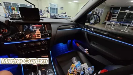BMW3GT 실내 노출형RGB엠비언트 시공 / 대구,구미