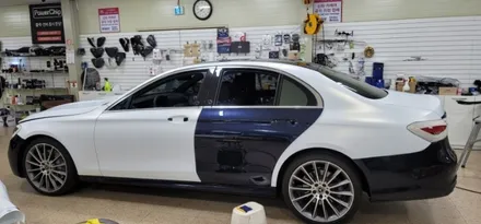benz E350 amg-line 전체랩핑 하다 뒈질뻔!!!!아이고 허리야!!!! / 대구,구미