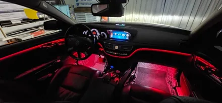 메르세데스 벤츠 S350 비노출엠비언트 이거 실화야?? 구형인데도 이렇게 이뿌게 되네요? / 대구,구미