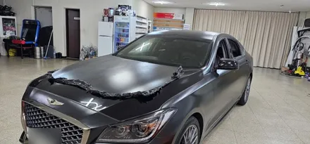 제네시스 G80(DH) 랩핑(루프스킨) 하고나서 관리못하믄 요래됩니데이~~ / 대구,구미