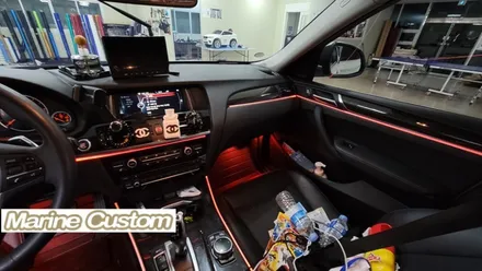 BMW3GT 실내 노출형RGB엠비언트 시공 / 대구,구미