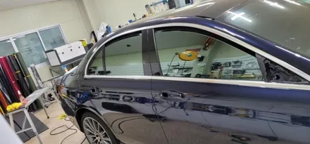 benz E350 amg-line 전체랩핑 하다 뒈질뻔!!!!아이고 허리야!!!! / 대구,구미