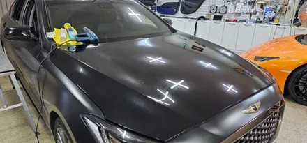 제네시스 G80(DH) 랩핑(루프스킨) 하고나서 관리못하믄 요래됩니데이~~ / 대구,구미