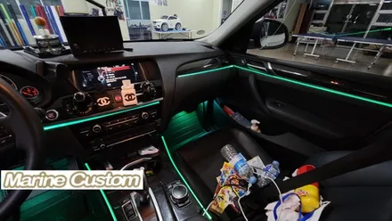 BMW3GT 실내 노출형RGB엠비언트 시공 / 대구,구미
