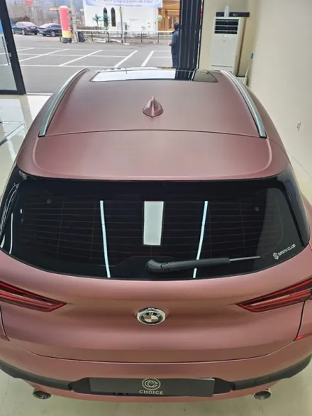[BMW X2] 김해 초이스랩 bmw x2 사틴크롬 로즈골드 전체랩핑 / 김해시 진영읍