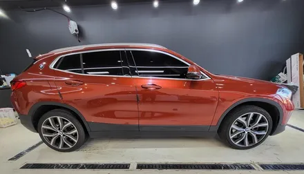 [BMW X2] 김해 초이스랩 bmw x2 사틴크롬 로즈골드 전체랩핑 / 김해시 진영읍