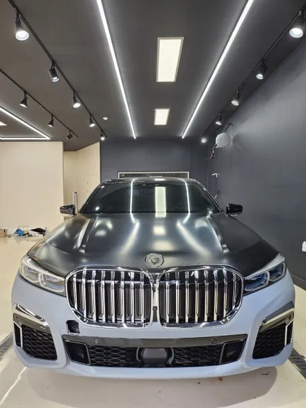 [bmw 7 시리즈 g11] 김해 초이스랩 bmw 7 시리즈 컨버전 화이트골드펄 전체 랩핑 / 김해시 진영읍