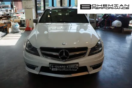 안산랩핑 BENZ C63  라이트필름 / 안산시 단원구 고잔동