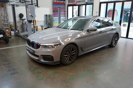 520d g30 테일램프 라이트 필름 스모그 + 도어 랩핑 재시공 / 안산,시흥,화성
