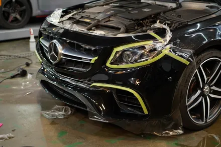 벤츠 e63 amg 앞범퍼 PPF 보험처리 안산 필름 전문점 / 안산,시흥,화성