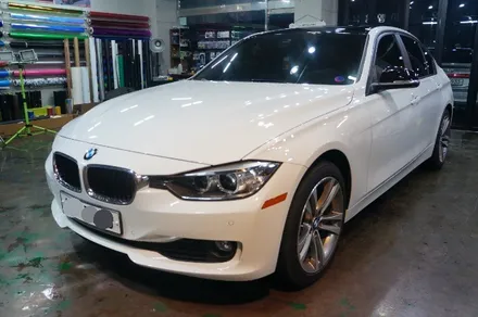 BMW320d 루프스킨+쫄대+사이드미러랩핑 안산 보헤미안퍼포먼스 / 안산시 단원구 고잔동