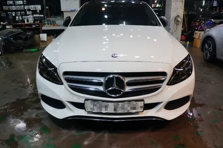 안산랩핑 벤츠C220d 사이드미러+손잡이+앞뒤라이트필름 / 안산시 단원구 고잔동