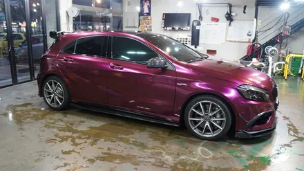 벤츠 a45amg 전체랩핑 에이버리 신컬러 펀퍼플 fun purple 보헤미안퍼포먼스 / 안산,시흥,화성
