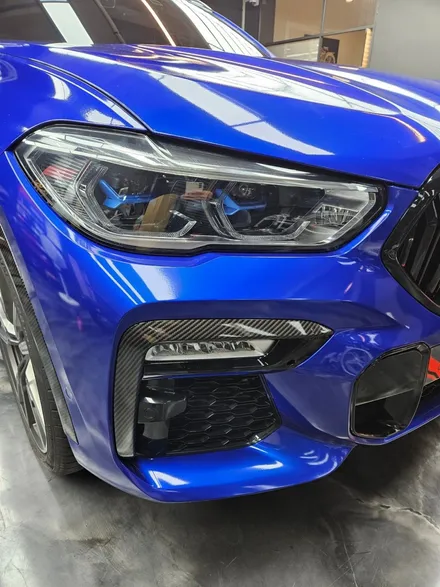 BMW X6 G06 전체랩핑 (3M 라즈베리블루) + 크롬딜리트 안산 보헤미안 / 안산시 단원구 고잔동