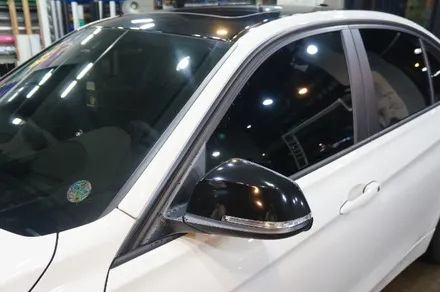 BMW320d 루프스킨+쫄대+사이드미러랩핑 안산 보헤미안퍼포먼스 / 안산시 단원구 고잔동