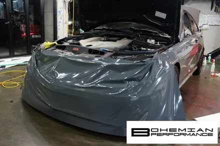 안산전체랩핑 벤츠C63amg 다크그레이 at 보헤미안 / 안산시 단원구 고잔동