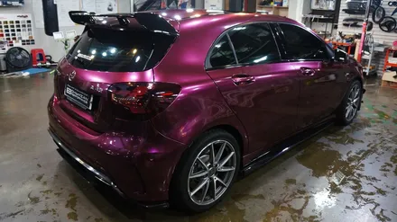 벤츠 a45amg 전체랩핑 에이버리 신컬러 펀퍼플 fun purple 보헤미안퍼포먼스 / 안산,시흥,화성